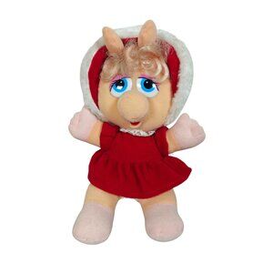 Vintage Miss Piggy Red Riding Hood Muppet Plush Jim Henson 1987